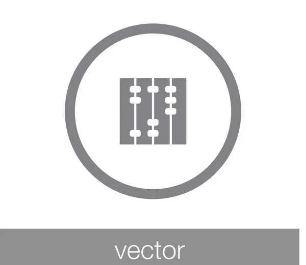 Calculatrice Icône plate. — Image vectorielle