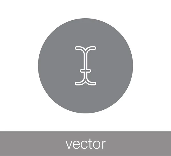 Icono del cursor de texto . — Vector de stock