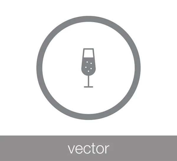 Conception de l'icône champagne — Image vectorielle