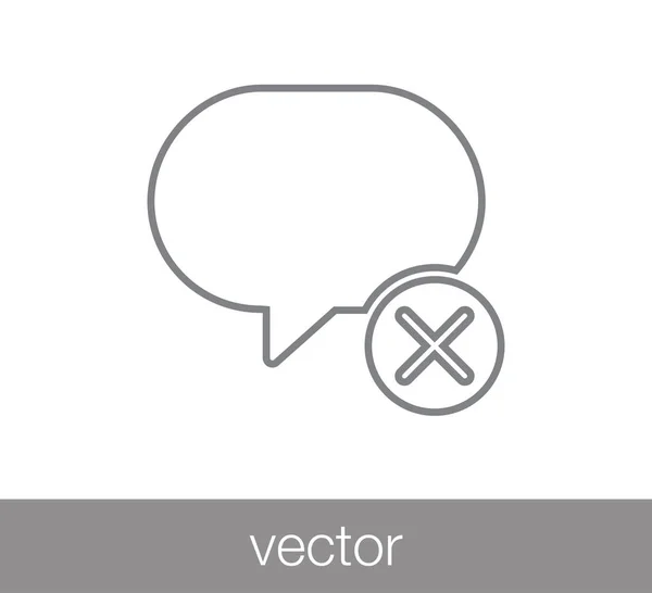 Icono del chat. Icono de comentario . — Vector de stock