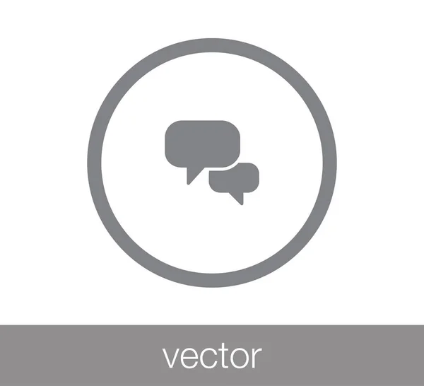 Ícone de chat. Ícone de comentário . — Vetor de Stock