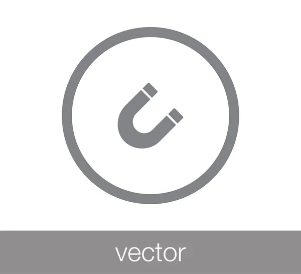 Icono web del imán . — Vector de stock