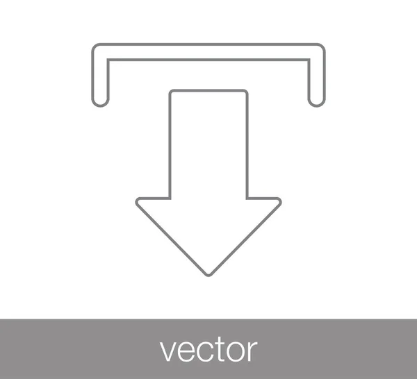 Hämta enkel ikon — Stock vektor