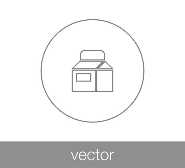 Ícone da caixa de leite —  Vetores de Stock