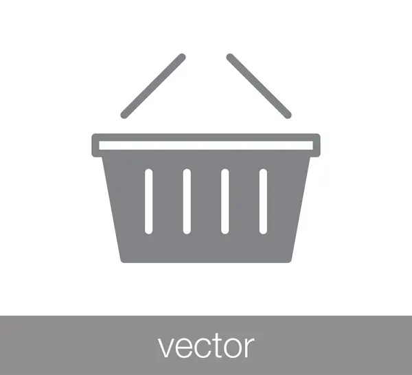 Ícone da cesta de compras. — Vetor de Stock