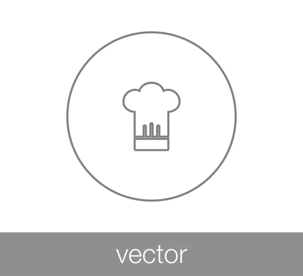 Icona del cappello da chef — Vettoriale Stock