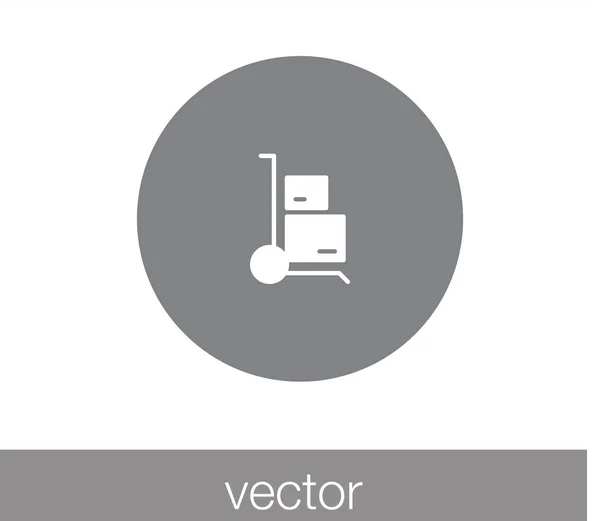 Gabelstaplersymbol. Lieferung-Symbol. — Stockvektor