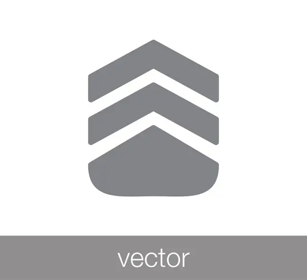 Icono de placa. Icono del trofeo . — Vector de stock