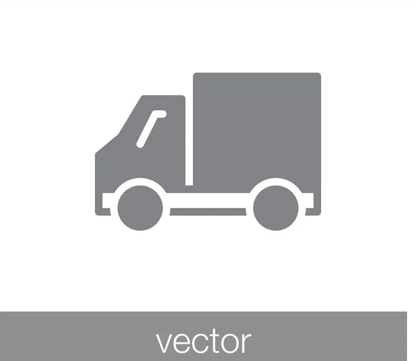 Ícone do veículo logístico caminhão — Vetor de Stock