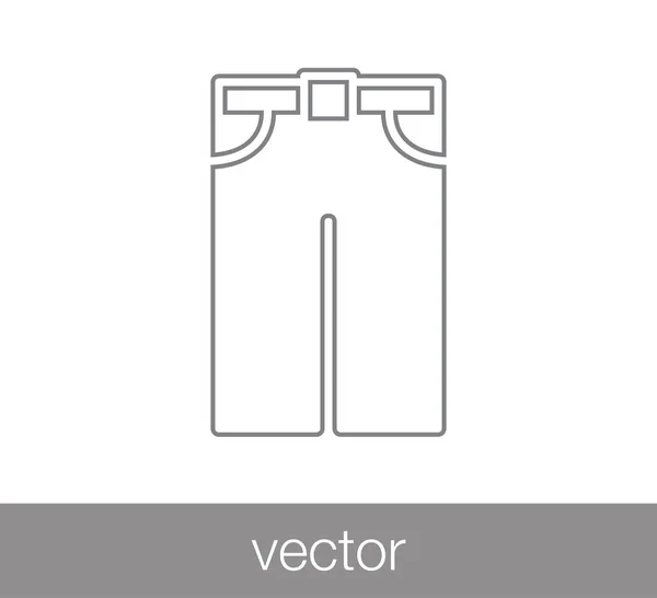 Pantalon icône simple — Image vectorielle