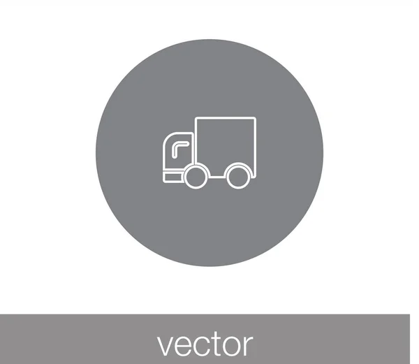 Veicolo logistico del camion — Vettoriale Stock