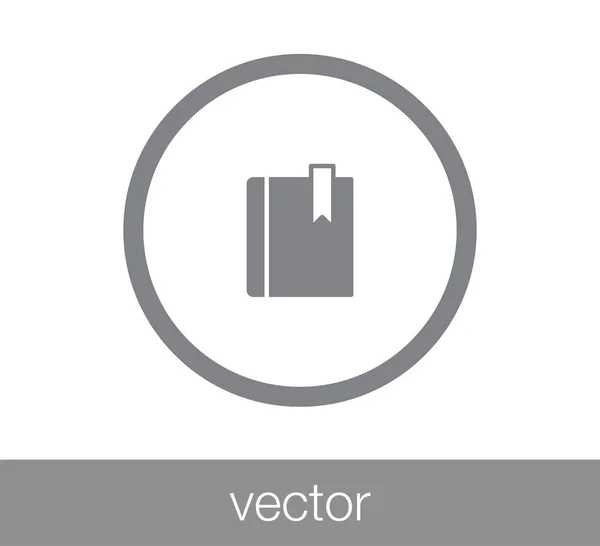 Boek Flat Icon. — Stockvector
