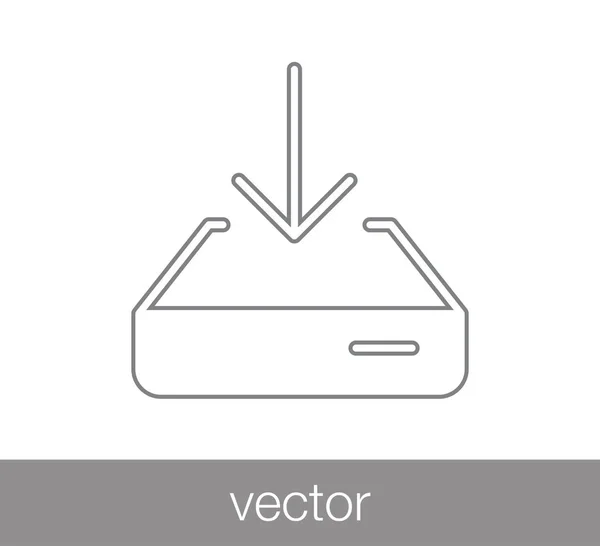 Baixar ícone simples — Vetor de Stock