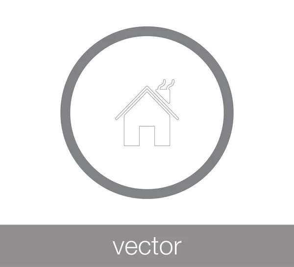 Icona web della casa . — Vettoriale Stock