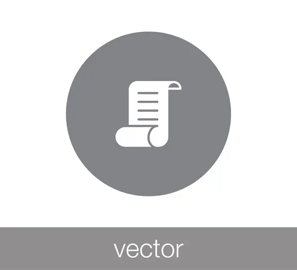 Dokumentum webes ikon — Stock Vector