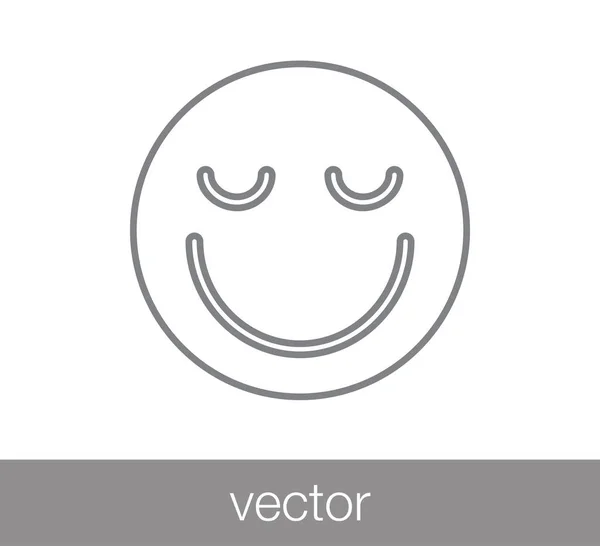 Lächeln Gesicht Symbol — Stockvektor