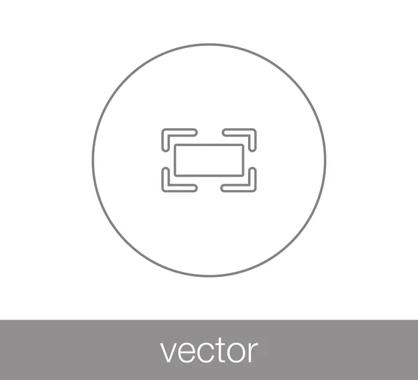 Interface de computador ícone simples — Vetor de Stock