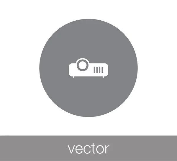 Conception de l'icône du projecteur — Image vectorielle