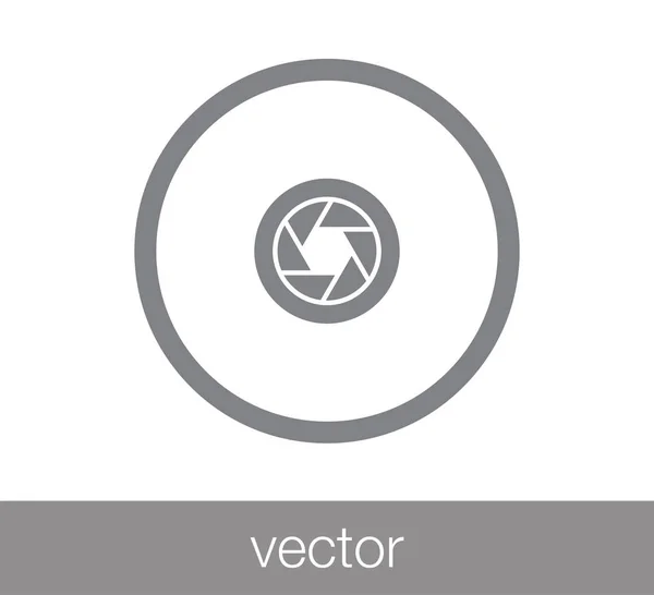 Obturateur icône simple — Image vectorielle