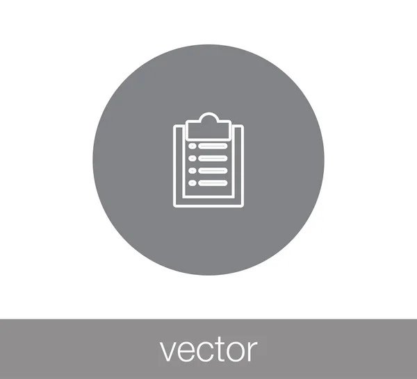 Icono de lista de verificación simple . — Archivo Imágenes Vectoriales