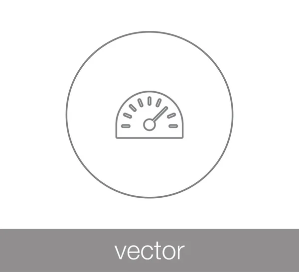 Speedometer simple icon — стоковый вектор