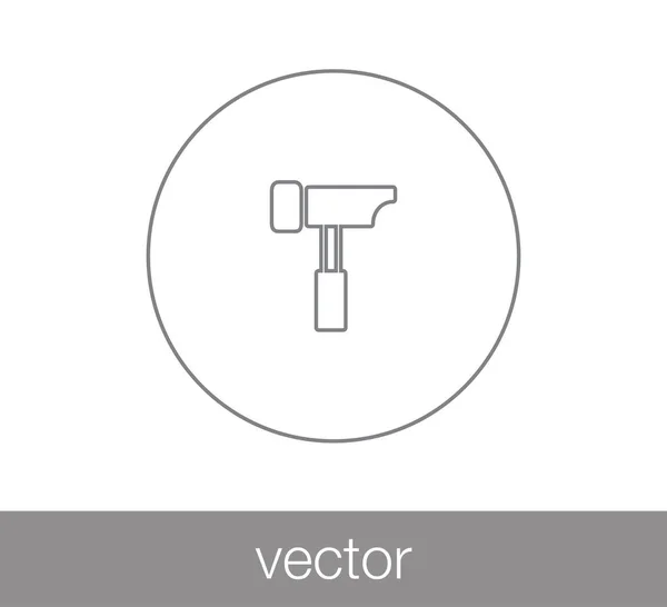 Martillo icono web . — Vector de stock