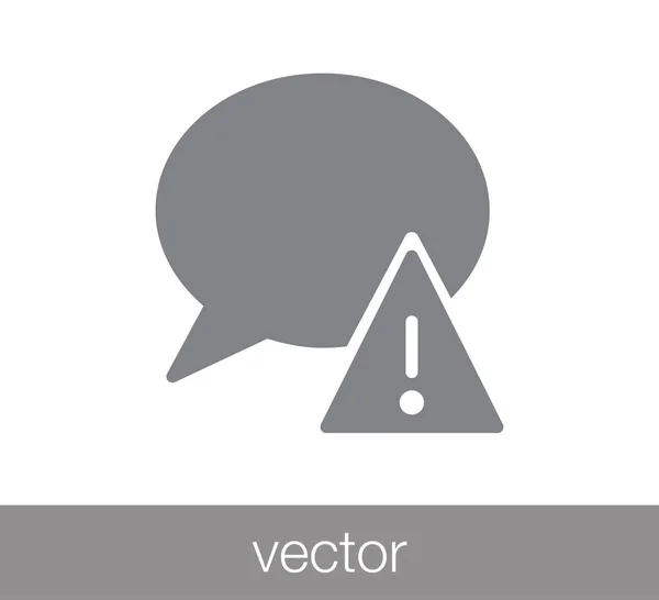 Icono del chat. Icono de comentario — Vector de stock