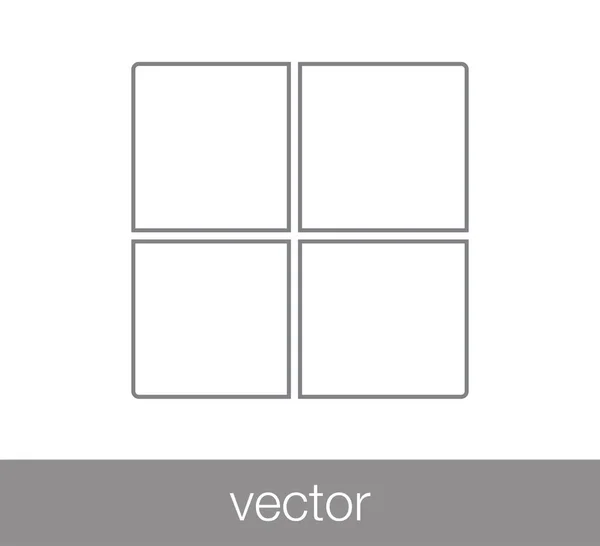 Ícone de layout de slides — Vetor de Stock