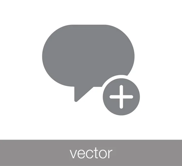 Konverzaci ikona. Ikonu komentáře — Stockový vektor