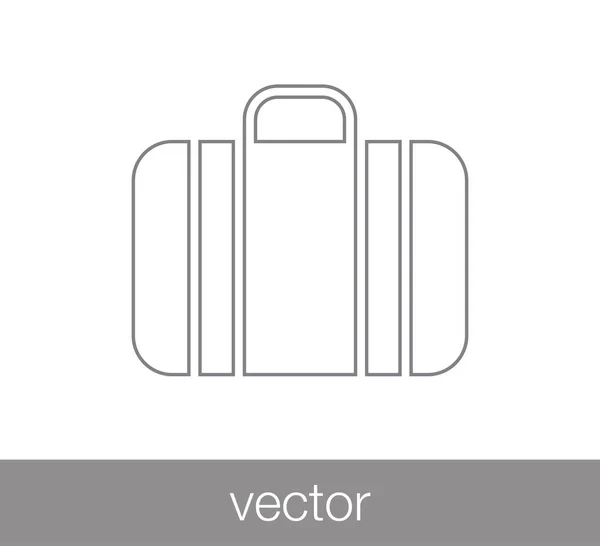 Ikone der Gepäckflatrate. — Stockvektor