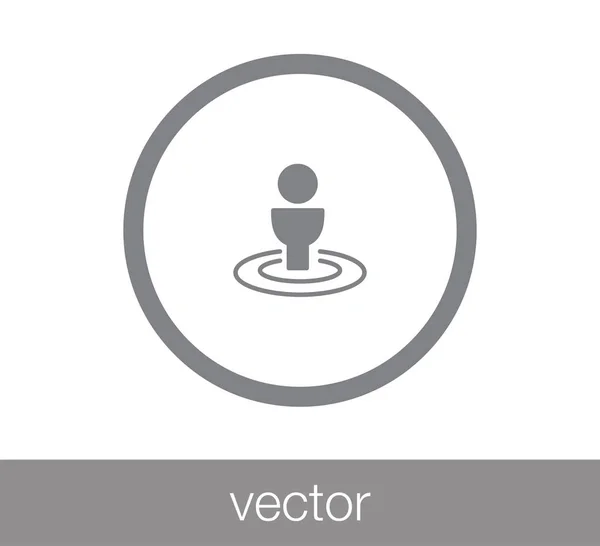 Térkép pin ikon — Stock Vector