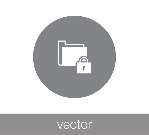 Folder simple icon — Stock Vector