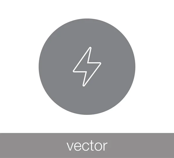 Thunder web pictogram. — Stockvector