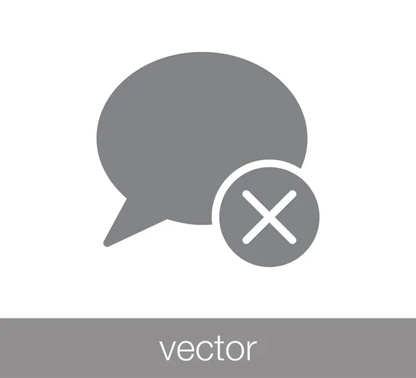 Konverzaci ikona. Ikonu komentáře — Stockový vektor