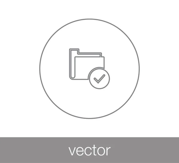 Carpeta icono simple — Vector de stock