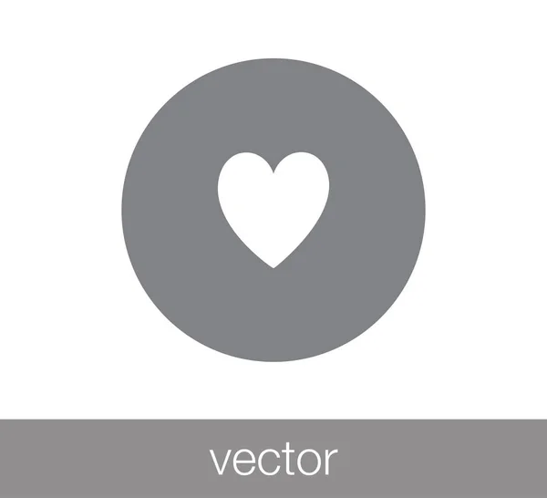 Ícone do coração. como ícone — Vetor de Stock