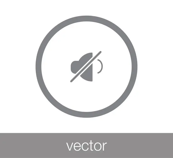 Icône bouton muet — Image vectorielle