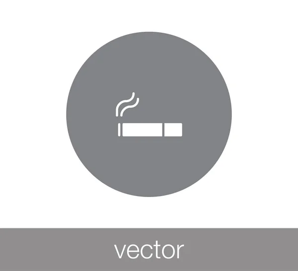 Área de fumar ícone de sinal — Vetor de Stock