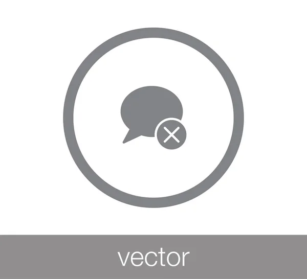 Chat-Symbol. Kommentar-Symbol. — Stockvektor