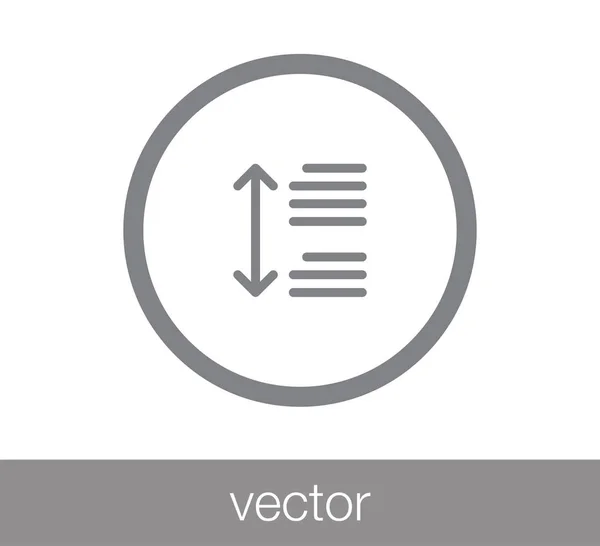 Line spacing icon. — Stock Vector