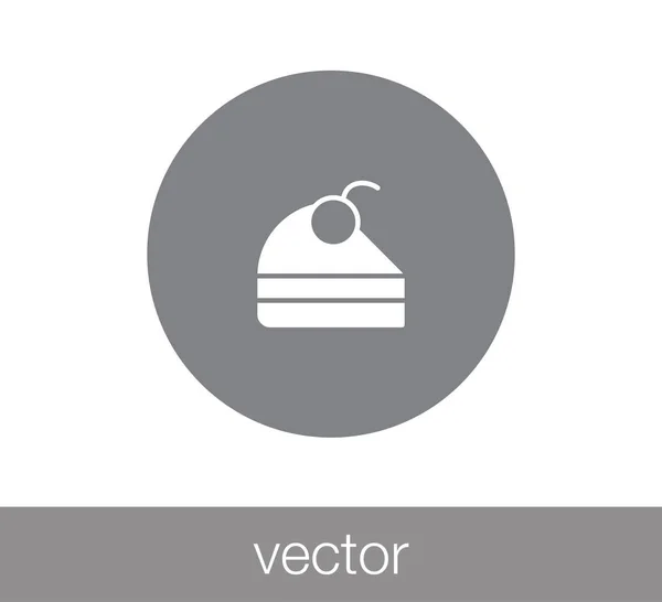 Ilustración del icono de pastel — Vector de stock