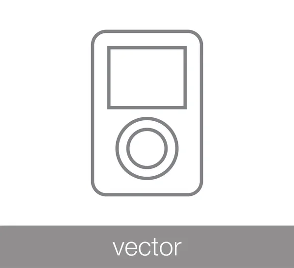 Icono del reproductor Mp-3 — Vector de stock