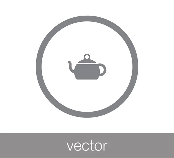 Desain ikon cangkir teh - Stok Vektor