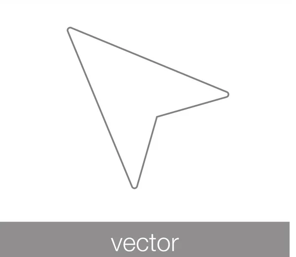 Icône du curseur. icône de pointeur . — Image vectorielle