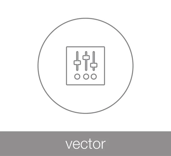 Panneau de configuration icône . — Image vectorielle