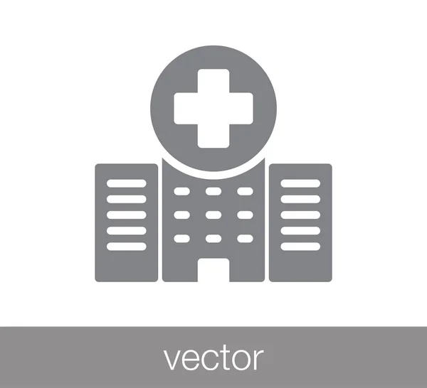 Hospital Apartamento Icono . — Vector de stock