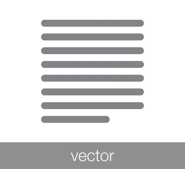 Indokolja a szöveg ikon. — Stock Vector