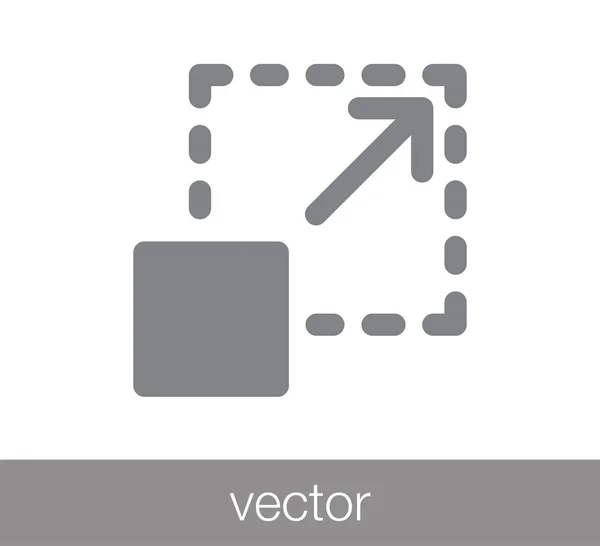 Ícone de ferramenta de escala —  Vetores de Stock