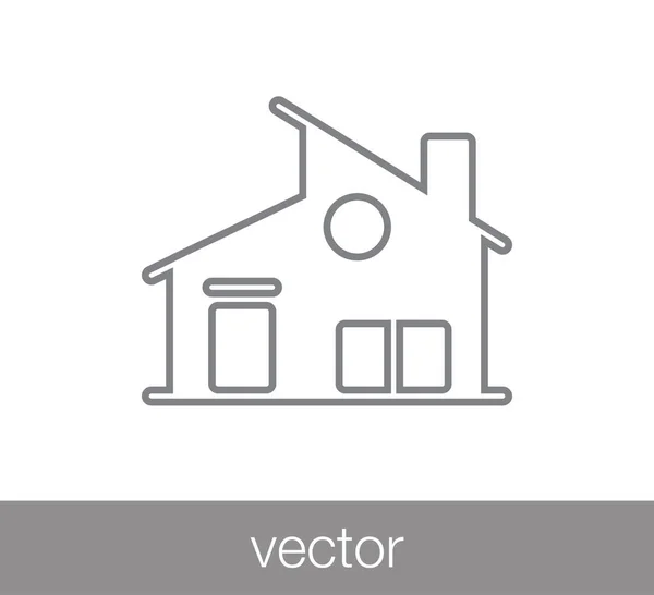 House web icon. — Stock Vector