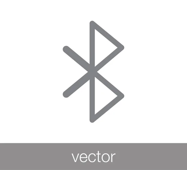 Ilustración icono del bluetooth — Vector de stock
